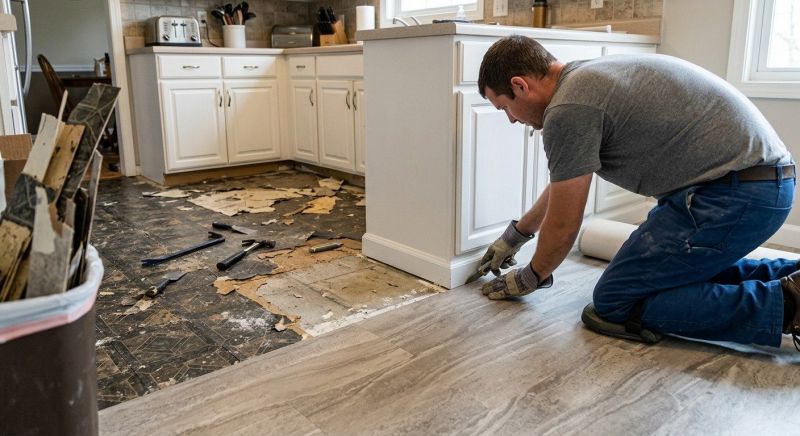 Linoleum Floor Installation in Bedford, TX