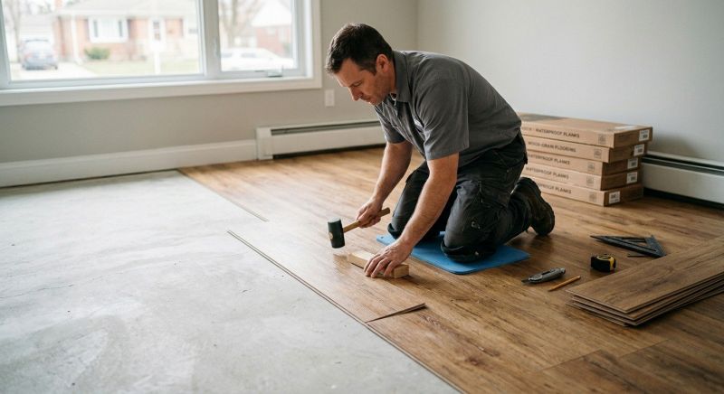 Linoleum Floor Installation in Azle, TX