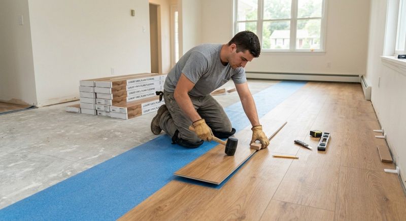Luxury Vinyl Tile Installation in Springtown, TX