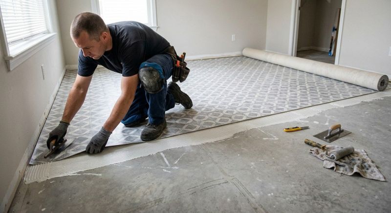 Sheet Flooring Installation in Colleyville, TX