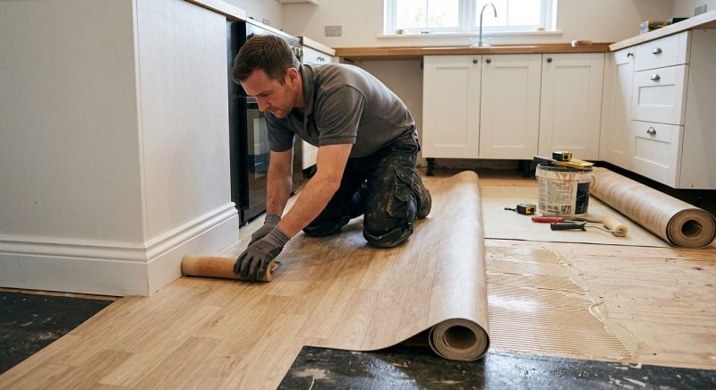 Sheet Linoleum Installation in Haltom City, TX