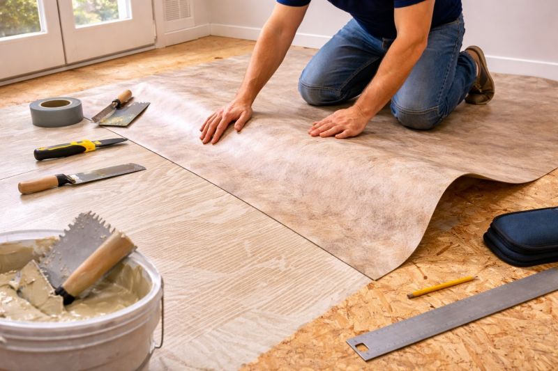 Sheet Vinyl Installation in Azle, TX