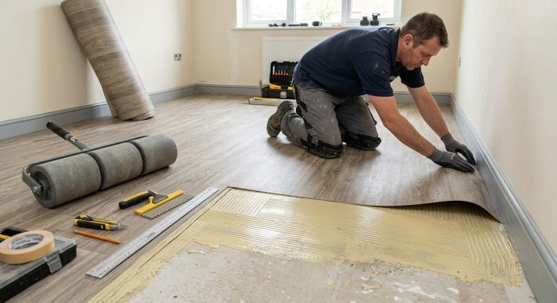 Sheet Vinyl Installation in Parker County, TX