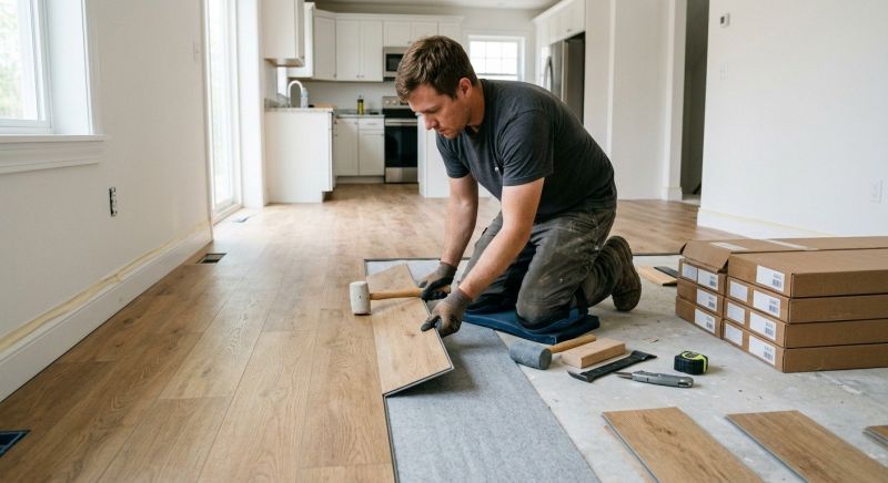 Vinyl Plank Floor Installation in Azle, TX